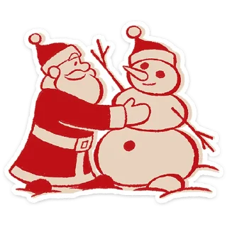 Стикер Дед Мороз | @vkspoilertg - 0