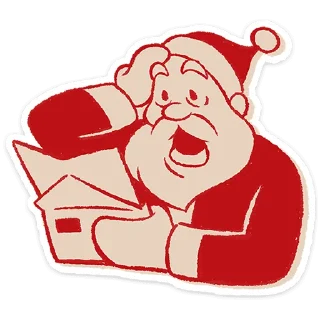 Стикер Дед Мороз | @vkspoilertg - 8