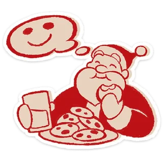 Стикер Дед Мороз | @vkspoilertg - 10