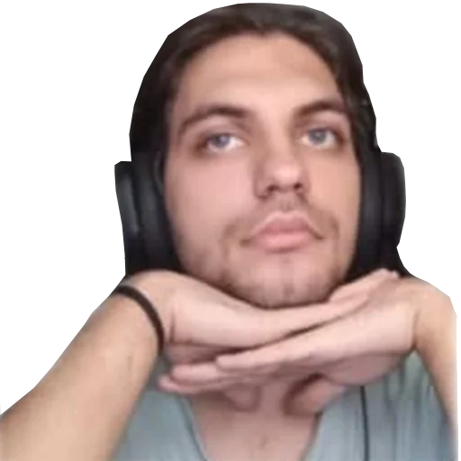 human face person headphones