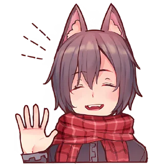 Sticker Волчья любовь @Nyasticks - 7