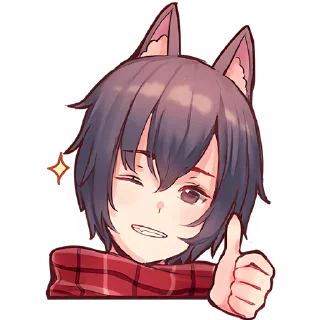 Sticker Волчья любовь @Nyasticks - 9