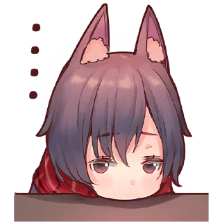 Sticker Волчья любовь @Nyasticks - 0