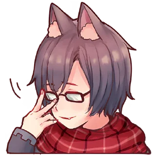 Sticker Волчья любовь @Nyasticks - 3