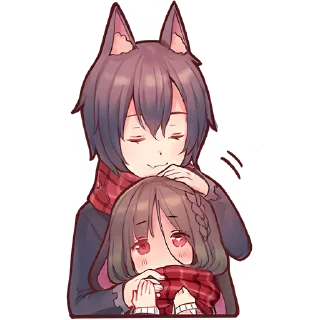 Sticker Волчья любовь @Nyasticks - 8