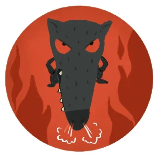 Sticker Волчок Бедолага от @Colormood_comics - 7