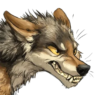 Sticker Волк-Койот - 0