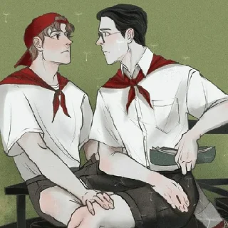 Стикер Володечка и Юрочка - 8