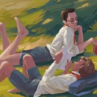 Стикер Володечка и Юрочка - 4