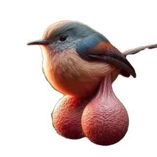 Sticker Воробей с яйцами - 8