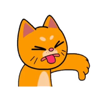 Sticker Red Cat @stickersb2b - 5