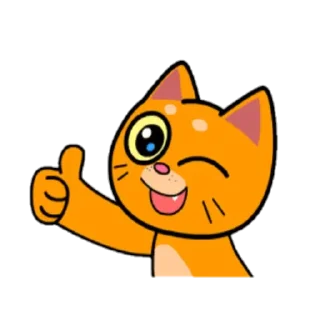 Sticker Red Cat @stickersb2b - 2