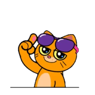 Sticker Red Cat @stickersb2b - 0