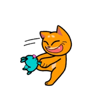 Sticker Red Cat @stickersb2b - 3