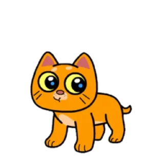 Sticker Red Cat @stickersb2b - 1