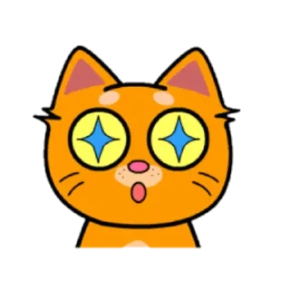 Sticker Red Cat @stickersb2b - 6