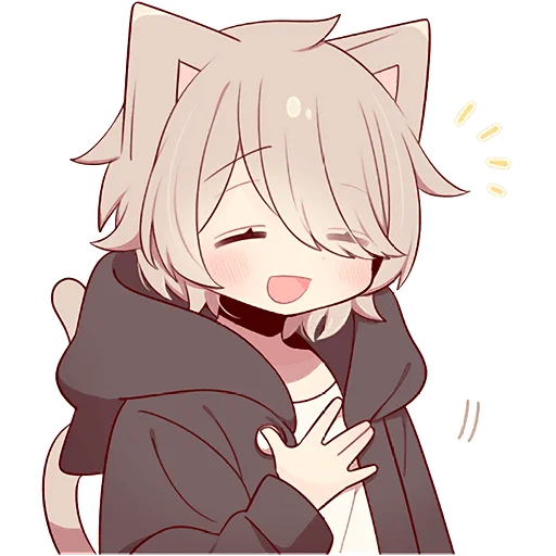 Стикер WHITE_BROWN_KITTEN2_Nyasticks - 1