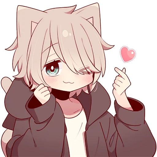 Стикер WHITE_BROWN_KITTEN2_Nyasticks - 1