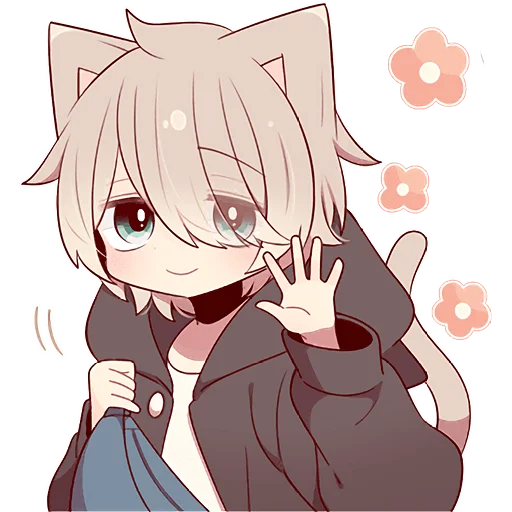 Стикер WHITE_BROWN_KITTEN2_Nyasticks - 1