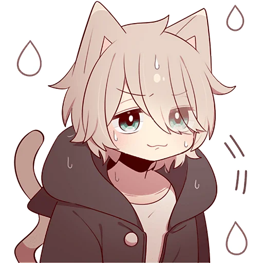 Стикер WHITE_BROWN_KITTEN2_Nyasticks - 1