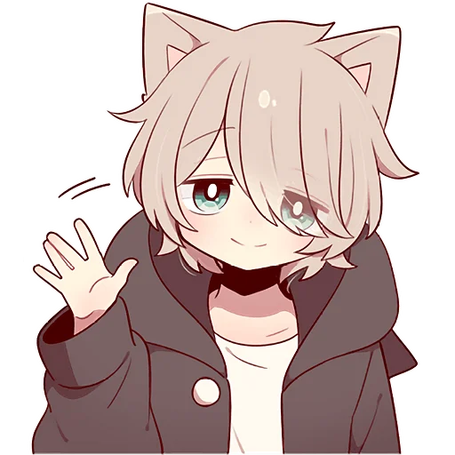 Стикер WHITE_BROWN_KITTEN2_Nyasticks - 1