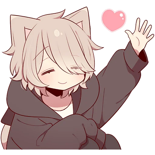 Стикер WHITE_BROWN_KITTEN2_Nyasticks - 1