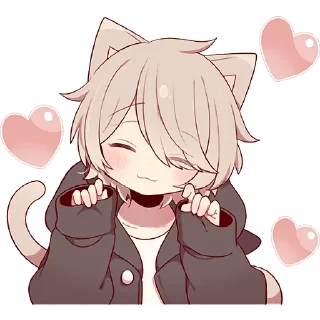 Стикер Коричневый котёнок 2 @Nyasticks - 2