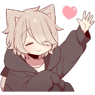 Стикер Коричневый котёнок 2 @Nyasticks - 0