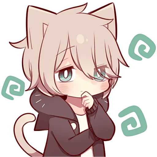 Sticker WHITE_BROWN_KITTEN_Nyasticks - 1