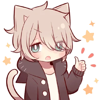 Sticker Коричневый котёнок @Nyasticks - 1