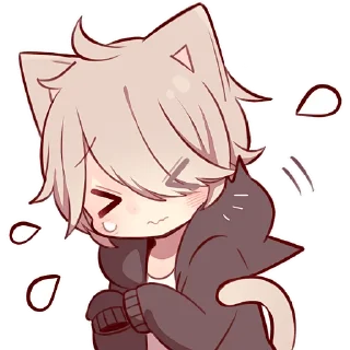 Sticker Коричневый котёнок @Nyasticks - 8