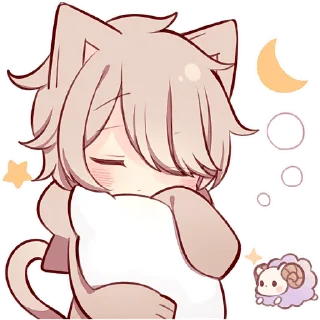 Sticker Коричневый котёнок @Nyasticks - 10