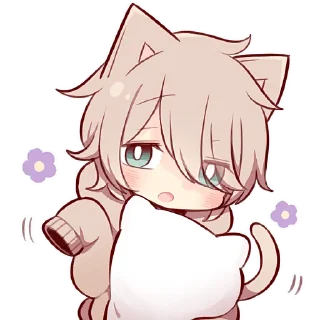 Sticker Коричневый котёнок @Nyasticks - 7