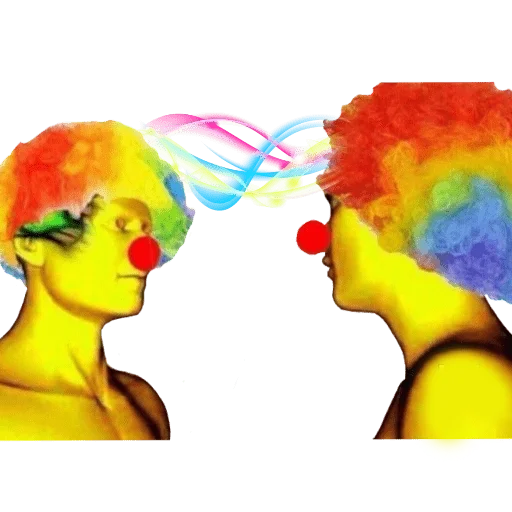 human face art bubble