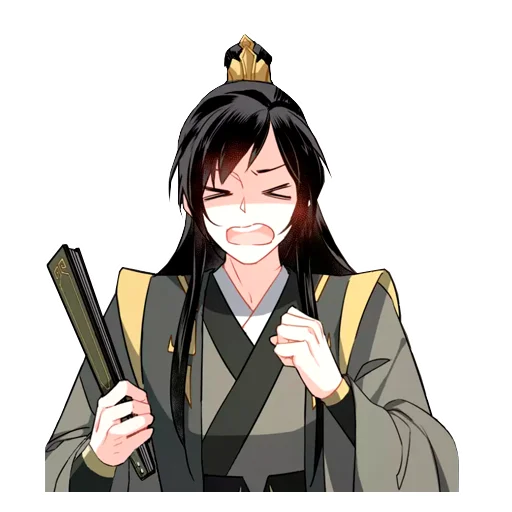 human face anime clothing