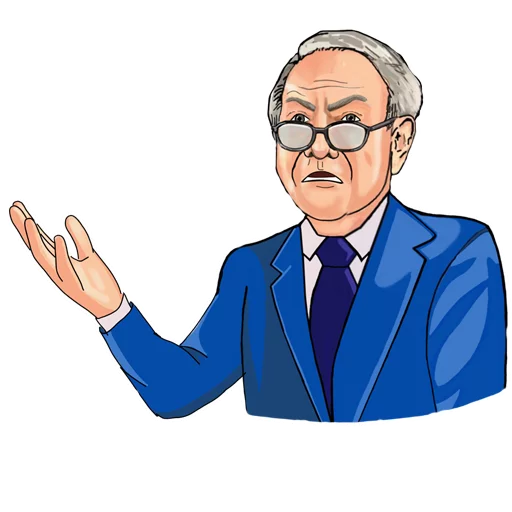 Sticker Warren Buffett by @buff_10 - 5