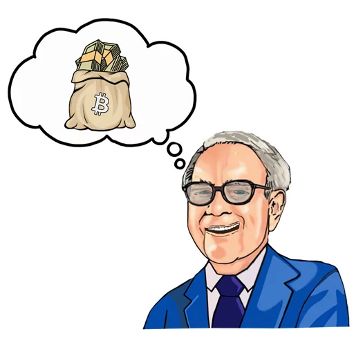 Sticker Warren Buffett by @buff_10 - 4
