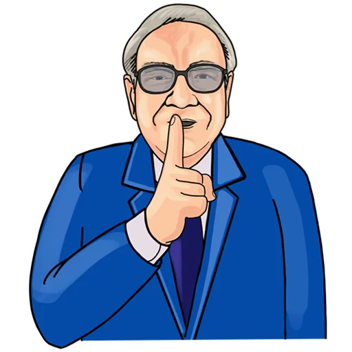 Sticker Warren Buffett by @buff_10 - 1