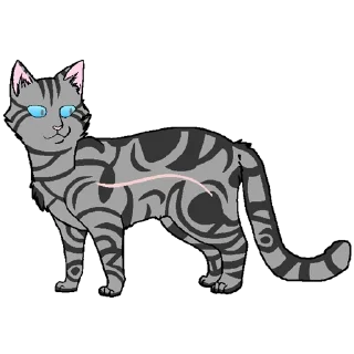 Sticker Коты воители от @KarmelniuVecherok - 2