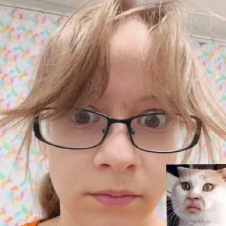 Sticker Настенька и я - 9