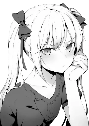 аниме эскиз иллюстрация