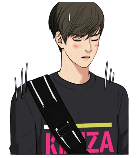 anime cartoon human face