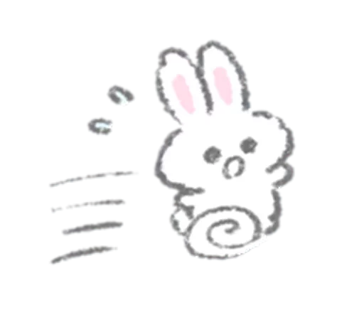 Стикер White Bunny🐰 by @mlOobot - 2