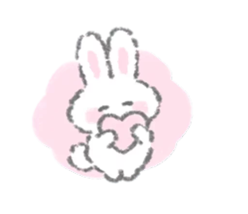 Стикер White Bunny🐰 by @mlOobot - 0