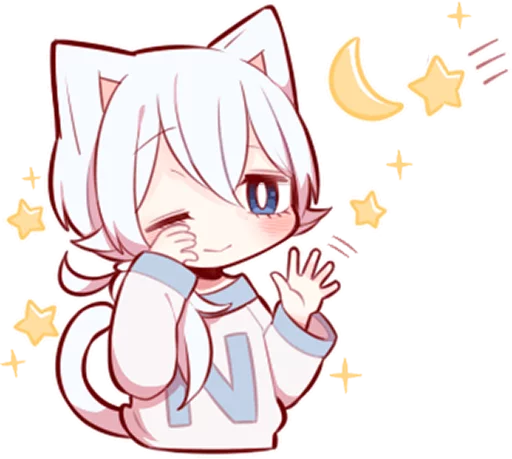 White Kitten (4) - иллюстрация