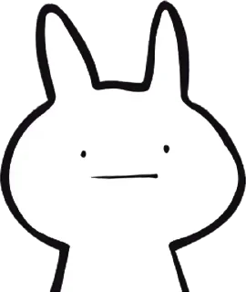 Стикер White Rabbit @stickersb2b - 10