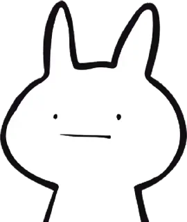 Стикер White Rabbit @stickersb2b - 1