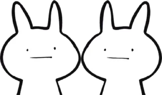 Стикер White Rabbit @stickersb2b - 8