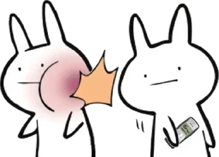 Стикер White Rabbit @stickersb2b - 7