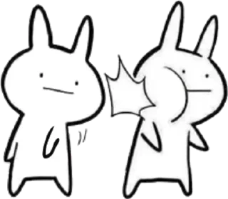 Стикер White Rabbit @stickersb2b - 4